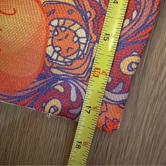 NEW! 2 Buddha pillow covers. Meditation Pillow with Orange and Yellow Design - Picture 4 of 5